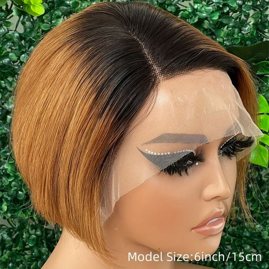 Side part pixie cut, 100% virgin hair wig