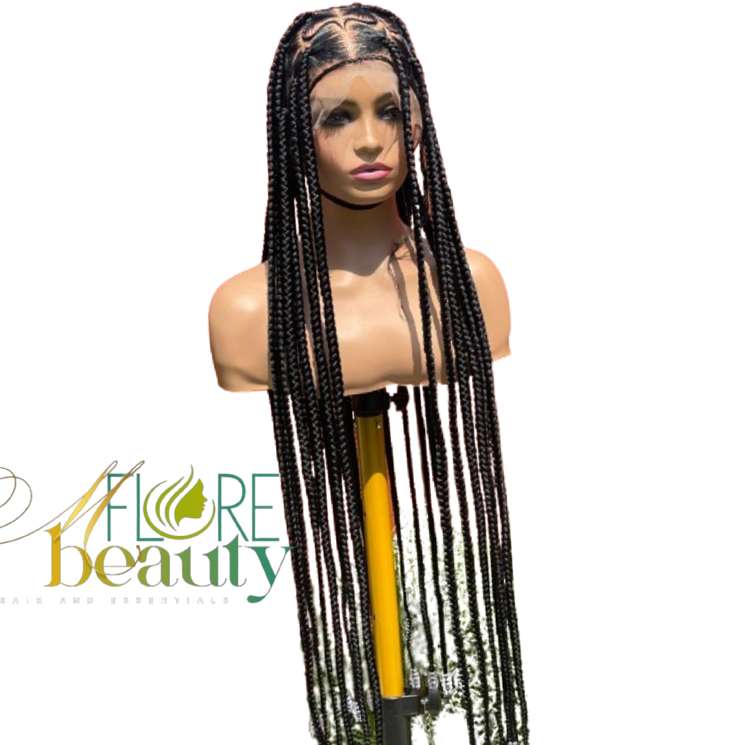 Black jumbo braid wig