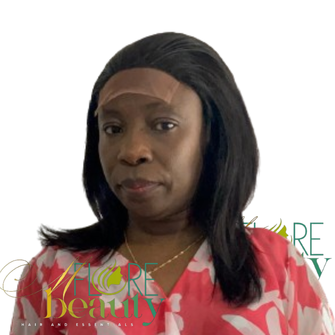 5x5 Lace 12 " Straight 1B Black wig