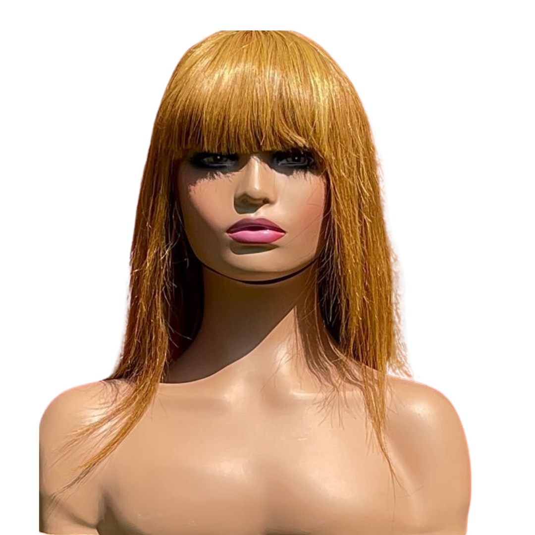 12 straight bang wig 100% Indonesian hair