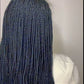 Fulani braid wig with Design