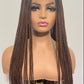 Brown Knotless braid wig