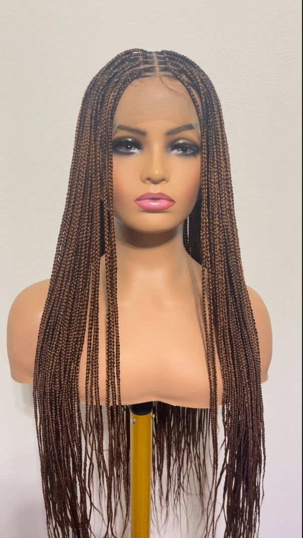 Brown Knotless braid wig