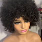 1B black Afro wig