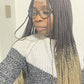 Black & blonde Ombrè braid wig