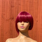 8" Virgin short bob wig