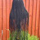 30 Inch Black Rope Twist Wig