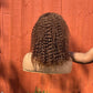 16" Chocolate brown curly virgin wig