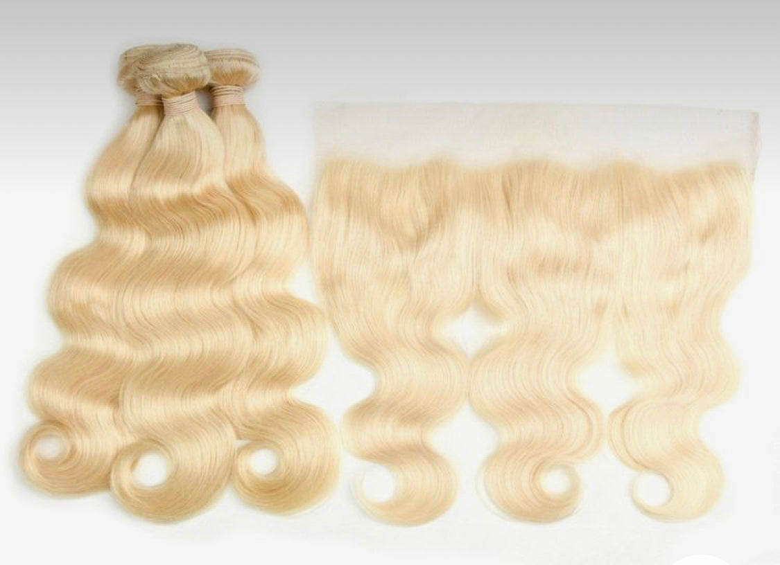 3 bundles +transparent lace frontal