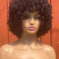 Afro curly human hair wig