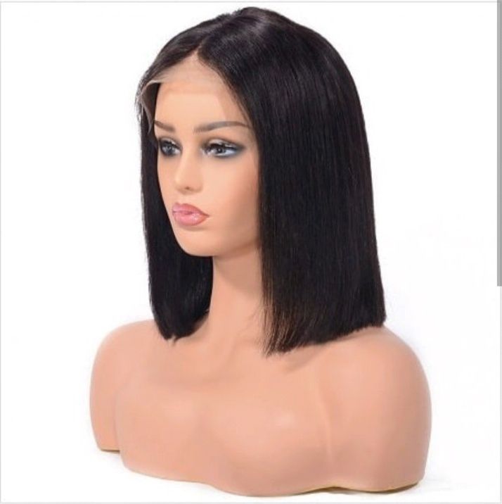 5x5 Lace 12 " Straight 1B Black wig